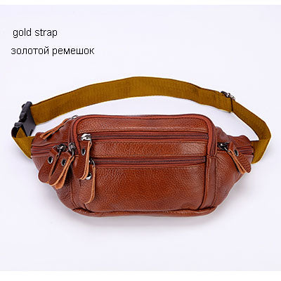 Fashion Men Genuine Leather Fanny Bag for Phone Pouch - Hiccupzz