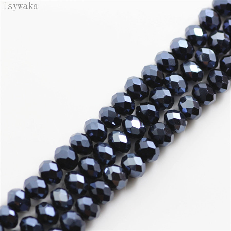 Multicolor 3*4mm,4*6mm,6*8mm Austria faceted Crystal Glass Beads for Jewelry Making