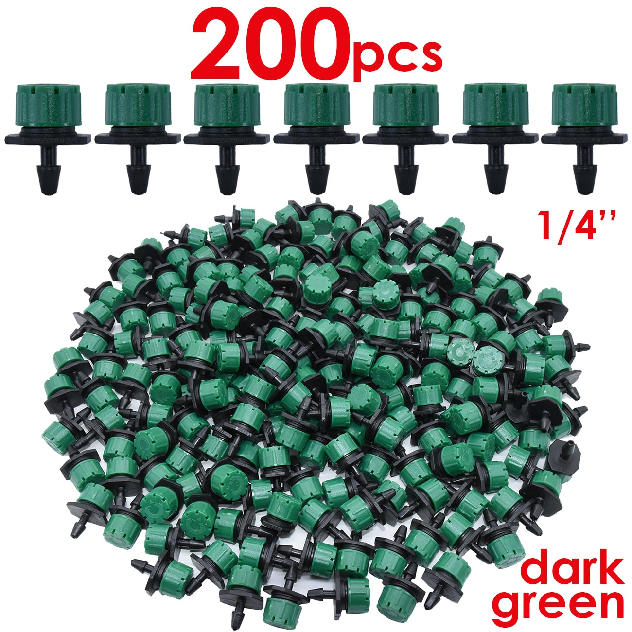 30-1000PCS 4/7mm Garden Irrigation Nozzle Adjustable Water Sprinkler