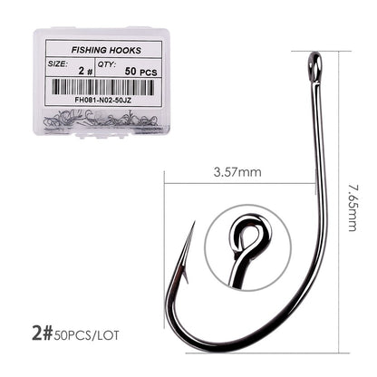 50pcs/10pcs/Box Treble Fishing Hooks - Hiccupzz
