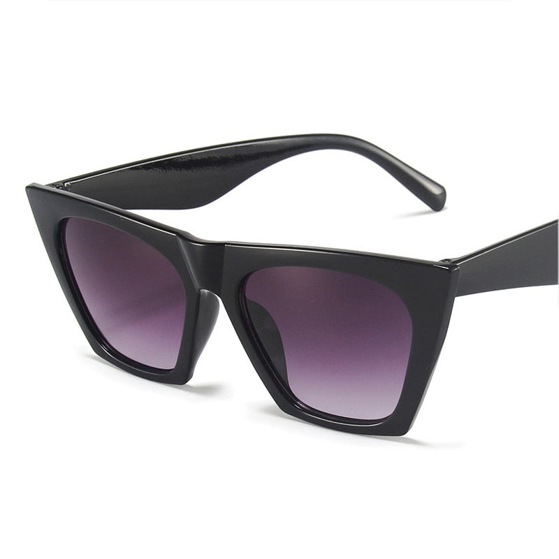 Woman Sunglasses Black Cat Eye Brand Designer