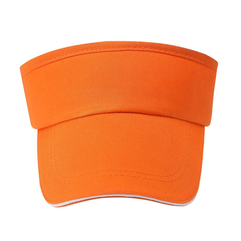 1Pcs Empty Top Hat Solid Color Men Women Outdoor Sports Tennis Sun Protection Visor Running Golf Hat