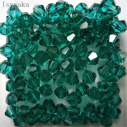 Multicolor 100pcs 4mm Bicone Austria Crystal Beads for DIY Jewelry Making - Hiccupzz