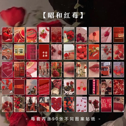 50 sheets Landscape rose ins  Scrapbooking Decorative Stickers - Hiccupzz