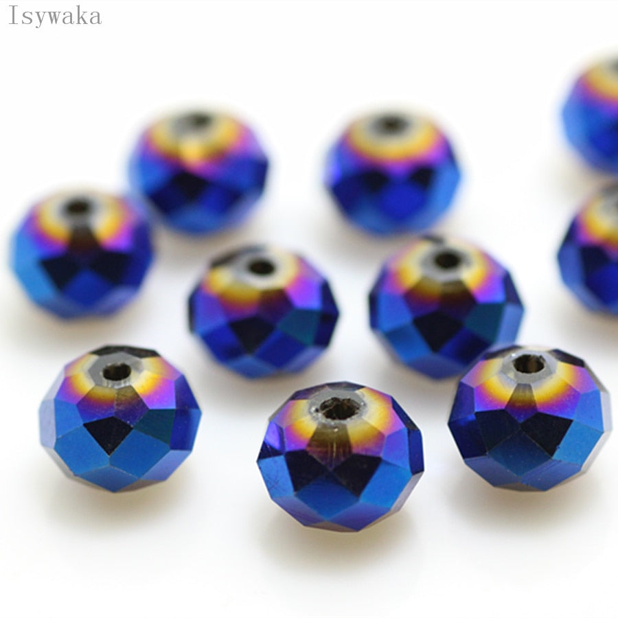 Multicolor 3*4mm,4*6mm,6*8mm Austria faceted Crystal Glass Beads for Jewelry Making