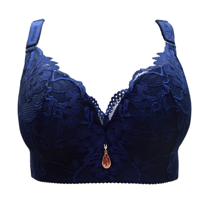 FallSweet  Push Up Lace Bras for Women Sexy Plus Size Brassiere Comfort Underwear Female wide straps on the back sutian feminino - Hiccupzz
