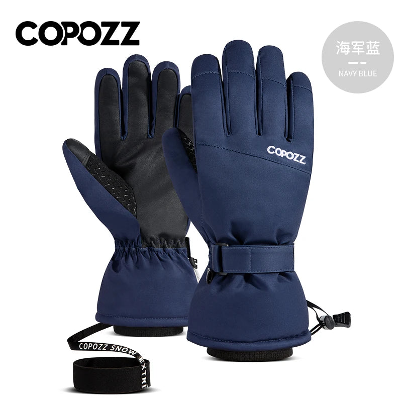 Copozz Winter Ski Gloves - Waterproof, Ultralight Snowboard Gloves for Men & Women