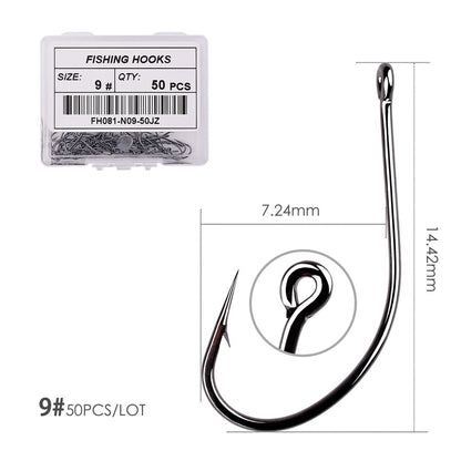 50pcs/10pcs/Box Treble Fishing Hooks - Hiccupzz