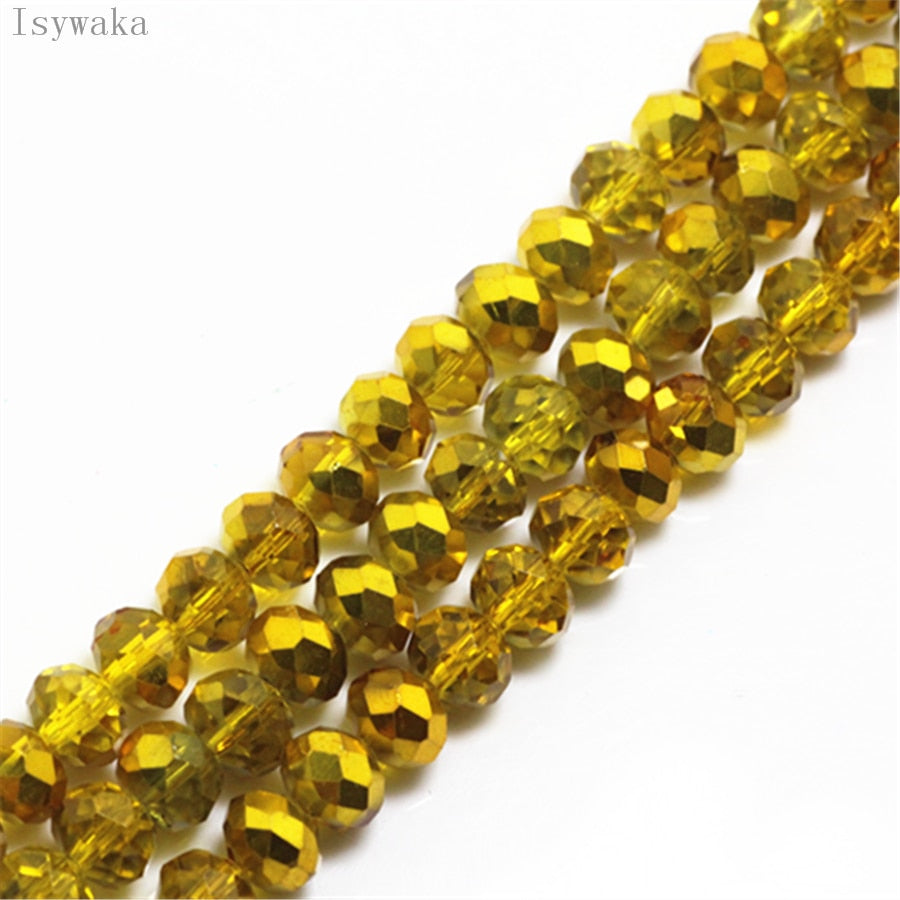 Multicolor 3*4mm,4*6mm,6*8mm Austria faceted Crystal Glass Beads for Jewelry Making