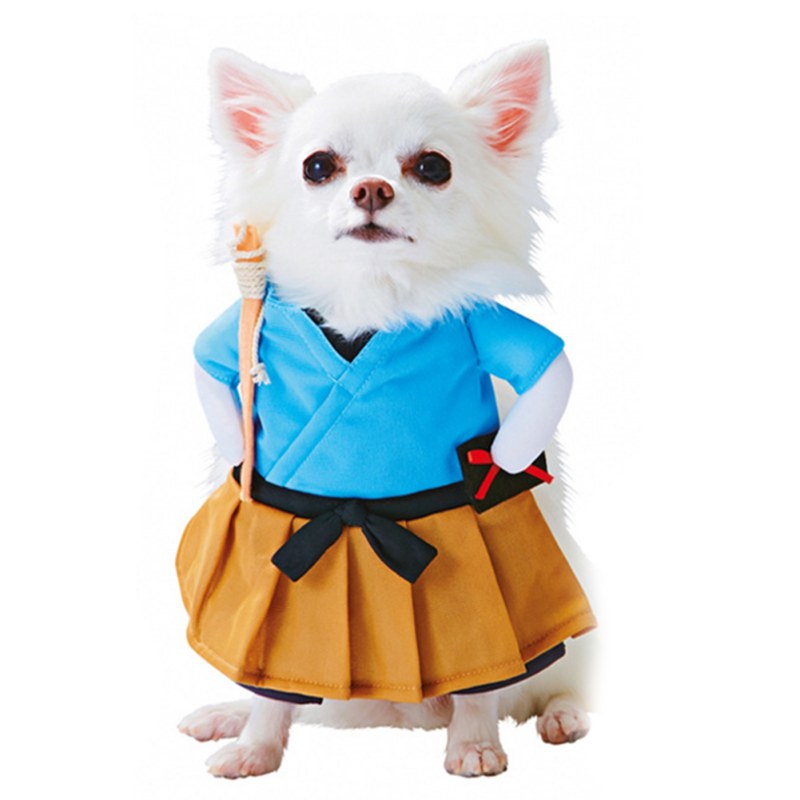 Pet Dog Halloween Clothes Holding a Knife Christmas Cosplay Novelty Funny Pet Cat Party Cosplay Apparel Clothing 10 Styles