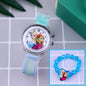 Cartoon Flash Light Girls Watches with Bracelet Silicone Strap - Hiccupzz