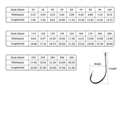 50pcs/10pcs/Box Treble Fishing Hooks - Hiccupzz