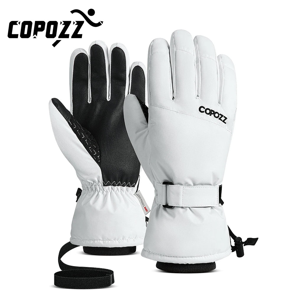 Copozz Winter Ski Gloves - Waterproof, Ultralight Snowboard Gloves for Men & Women