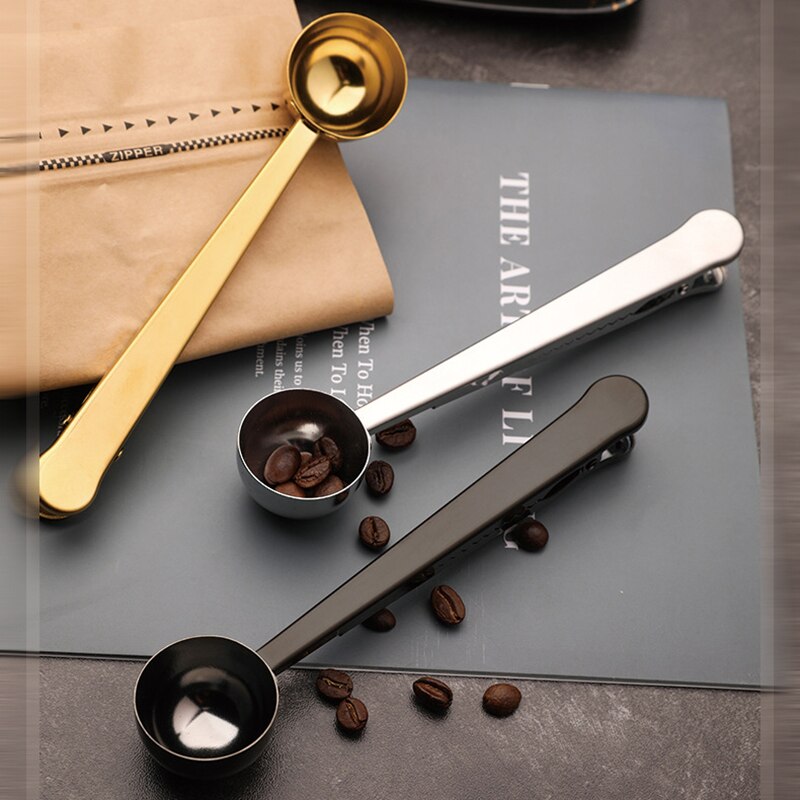 Coffee Spoon With Long Handle And Clip For Kitchen