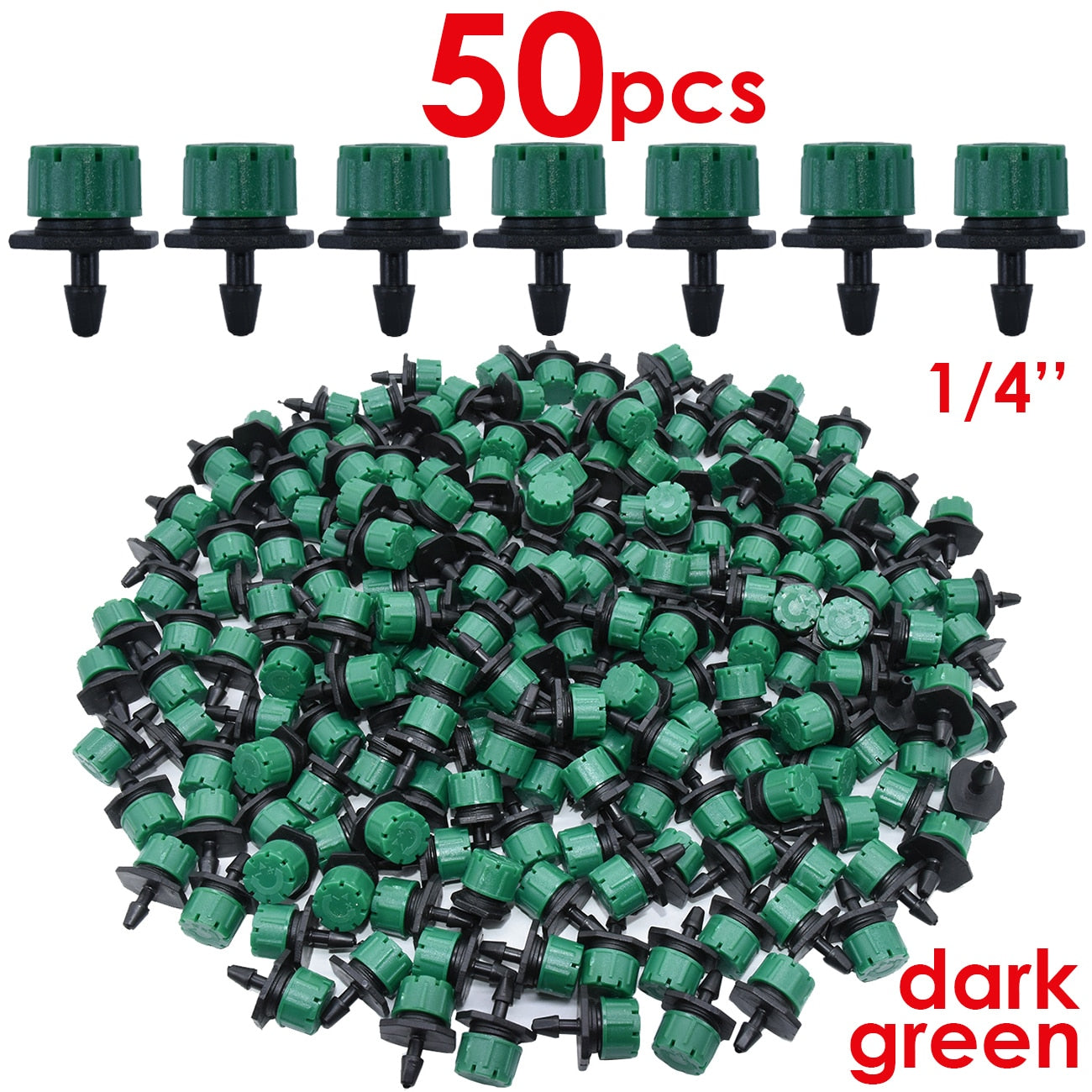 30-1000PCS 4/7mm Garden Irrigation Nozzle Adjustable Water Sprinkler