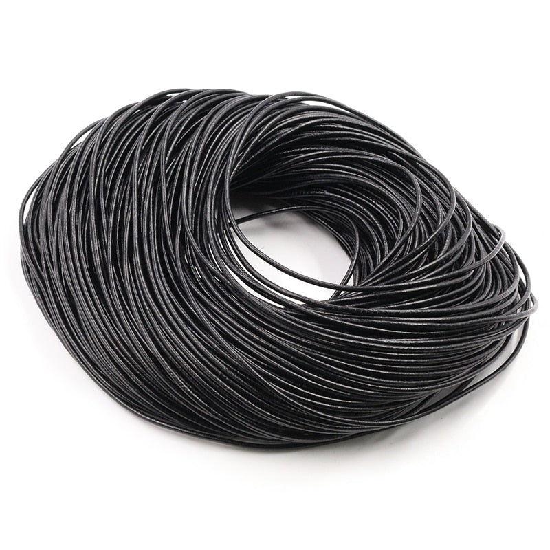 4 Color Genuine Cow Leather Round Thong Cord  for Jewelry Making - Hiccupzz