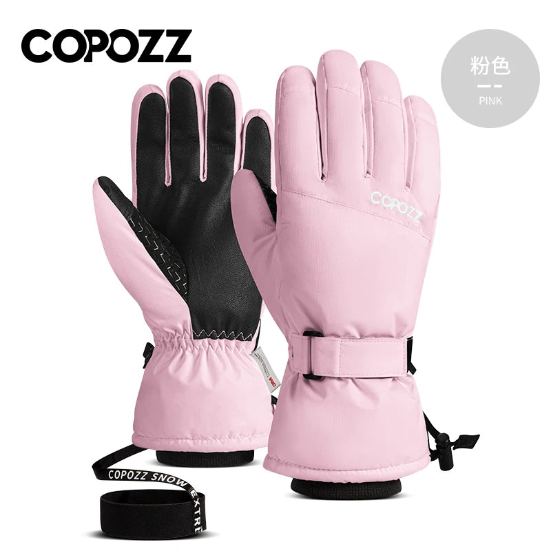 Copozz Winter Ski Gloves - Waterproof, Ultralight Snowboard Gloves for Men & Women