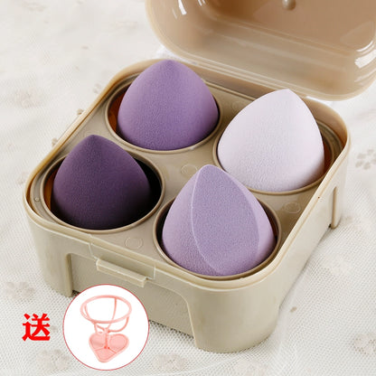 Beiyichu Beauty Makeup Sponge Blender Gourd Water Drop Oblique Cut Smear-Proof Makeup Wet and Dry Powder Puff Cotton Puff Makeup Tools - Hiccupzz