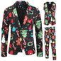 Men's Fashion Casual 3D Printing Suit Vest Trouser Suit - Hiccupzz