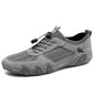 Men's Casual Sports Sewn Leather Mesh Shoes - Hiccupzz