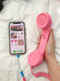 Creative Earphone Grid Red Style Adjustable Volume Intercom Phone - Hiccupzz
