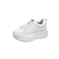 Women's White Shoes Lace Color Block - Hiccupzz