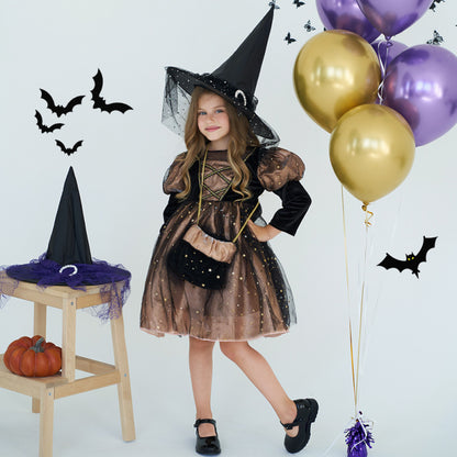 Girls Witch Dress Halloween Party Costume - Hiccupzz