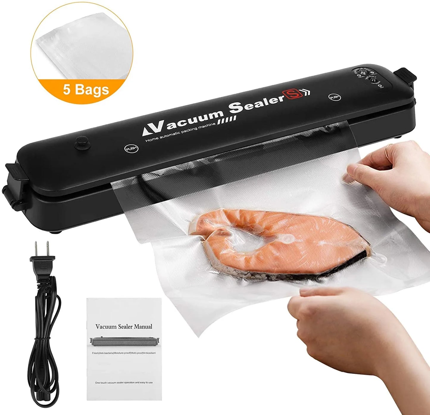 Best Vacuum Sealer Fruit Vegetable Preservation Machine Home Electric Food Vacuum Sealing Aspirapolvere Seladora A Vacuo