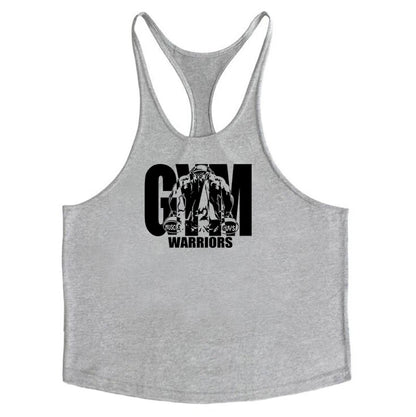 Men's Bodybuilding Tank - Cotton Sleeveless Gym Shirt - Hiccupzz