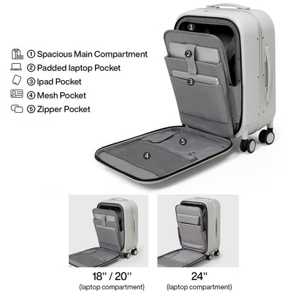 Aluminum Frame Suitcase - Hiccupzz