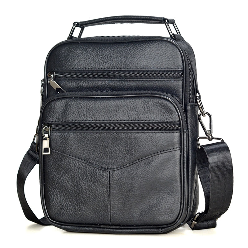 Bolso de mano de piel natural para hombre para tableta