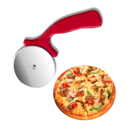 Stainless Steel Pizza Cutters Pastry Roller Cutter Pizza Knife Cookie Cake Roller Wheel Scissor Bakeware Kitchen Accessories - Hiccupzz