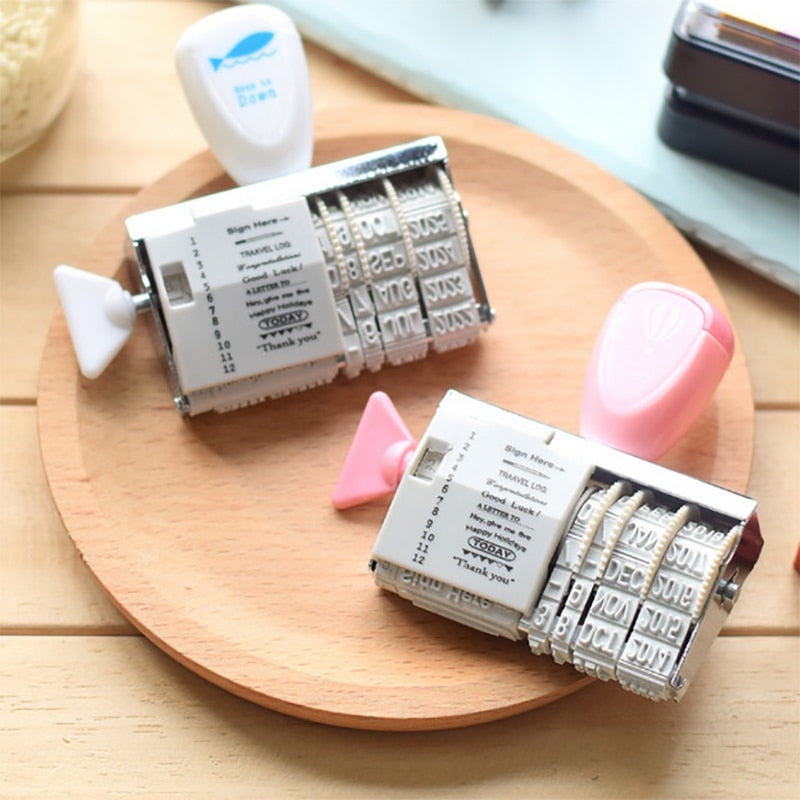 Planner Stamps Words and Date Stamp for Diary Notebook Accessories