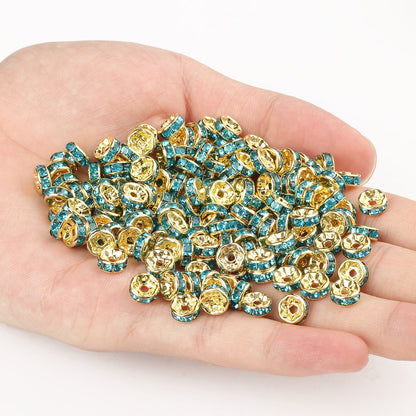 50pcs/lot  Crystal Round Loose Spacer Beads for DIY Making Bracelet Necklace Accessories - Hiccupzz