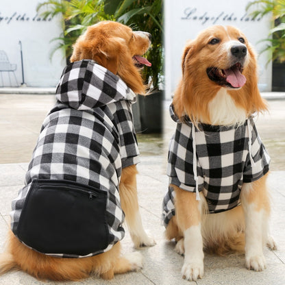 Dog Winter Coat  Pet Jacket Plaid Reversible  Vest Cold Weather Dog Clothes Pet Apparel for Small Medium Large Dogs - Hiccupzz