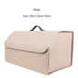 Car Trunk Organizer Box Large Capacity Auto Multiuse Tools Storage Bag Stowing Tidying Leather Folding For Emergency Storage Box - Hiccupzz