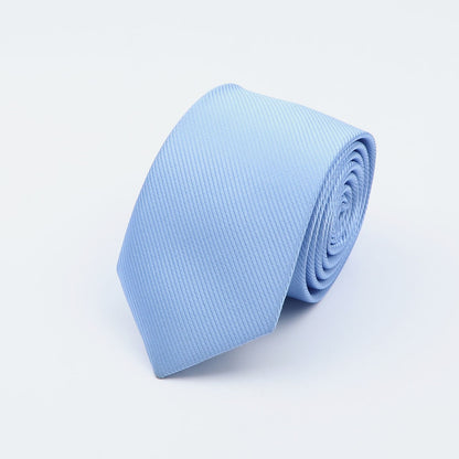 Men Solid Classic Ties Formal Striped Business 6cm Slim Necktie for Wedding Tie Skinny Groom Cravat - Hiccupzz