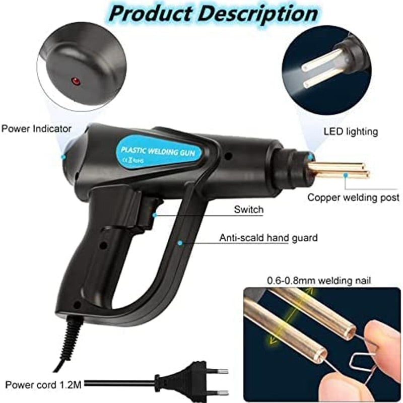 70W Hot Stapler Plastic Welder Heat Gun