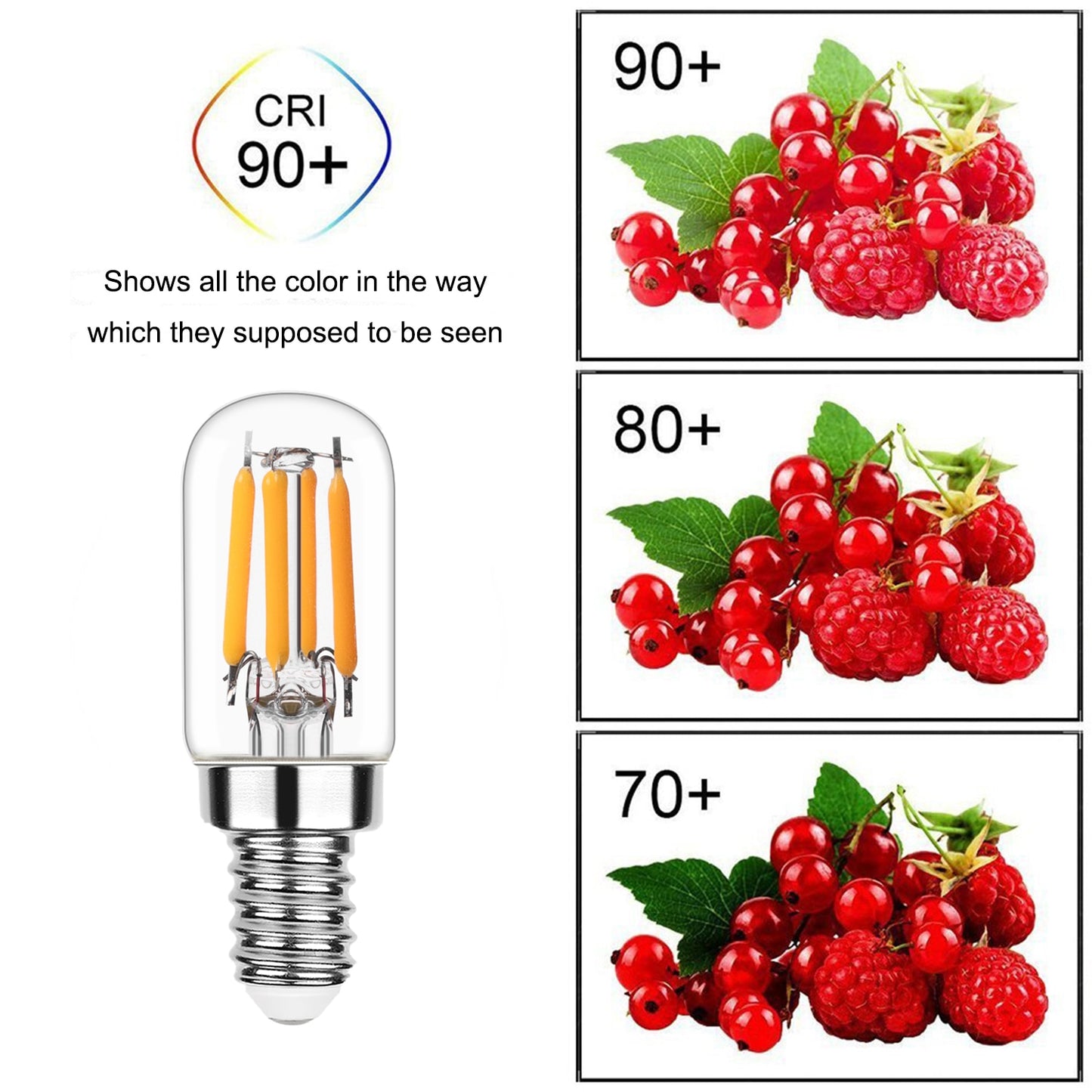 Tubular Edison LED Bulbs 3W E12 E14 Ampoule Dimmable No-Flicker Classic Filament Bombilla Decor Light For Aisle Porch