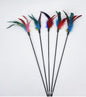 Funny Kitten Cat Teaser Interactive Toy Rod with Bell and Feather Toys for Cats Teaser Interactive Toy Rod Pet Cats Toys Stick - Hiccupzz
