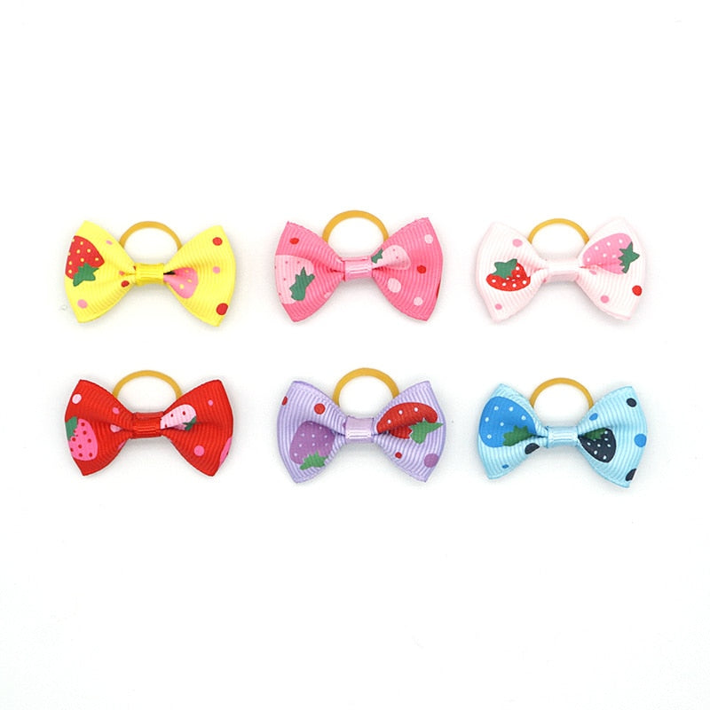 100 pieces Pet Ribbon Hair Accessories