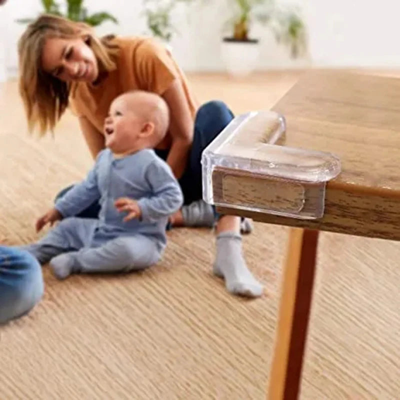 4 Pcs/8 Pcs/12 Pcs Baby Safety Silicone Table Corner Edge Protectors - Anti-Collision Guards for Children