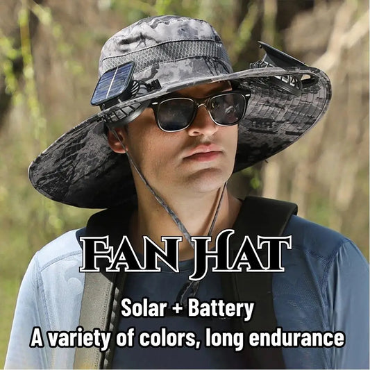 Sunshade Fan Hat Solar Charging