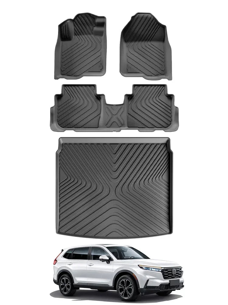 for Honda CR-V CRV 2023 2024 Car Floor Mats Cargo Liner Trunk Pad 3D TPE Waterproof Protective Accessories Left Rudder