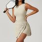 Women's Backless Gym Romper Set - Fitness Bodysuit, Siamese Sportswear, One-Piece Jumpsuit, Yoga Playsuit Skirt - Hiccupzz