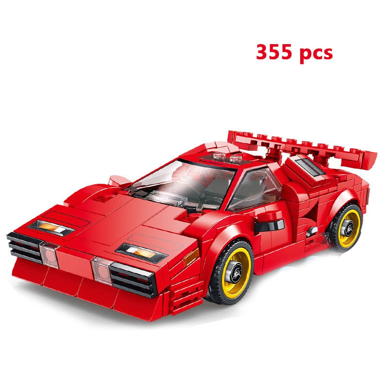 Sports Racing Car Building Blocks Educational Toys for Kids 2023