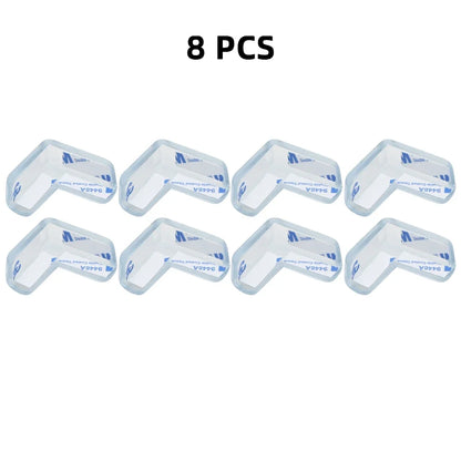 Baby Safety Silicone Table Corner Protectors - Transparent Furniture Edge Protection Covers