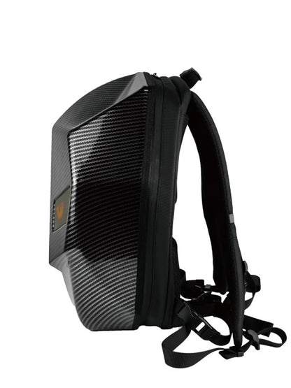 Motorcycle Backpack with LED EYE - DIY Riding Bag with APP Control, Hard Shell, Rainproof, Fits 14-Inch Notebook - Hiccupzz
