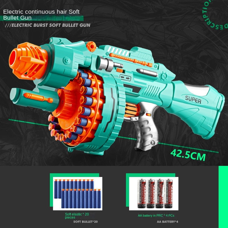 Electric Continuous Shooting Gatling Toy Gun  for Kids