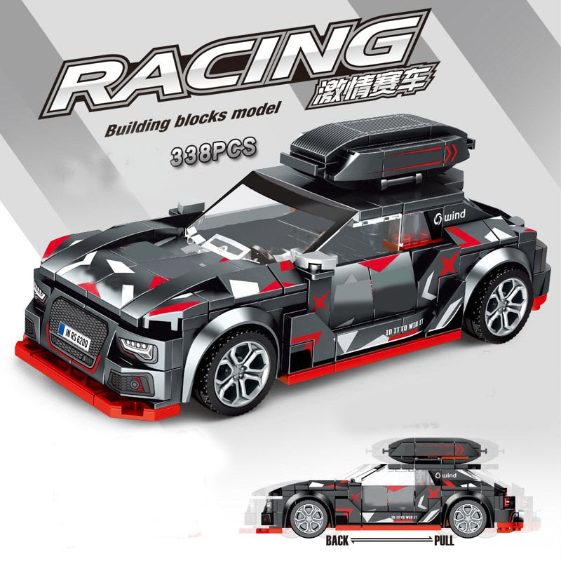 Sports Racing Car Building Blocks Educational Toys for Kids 2023